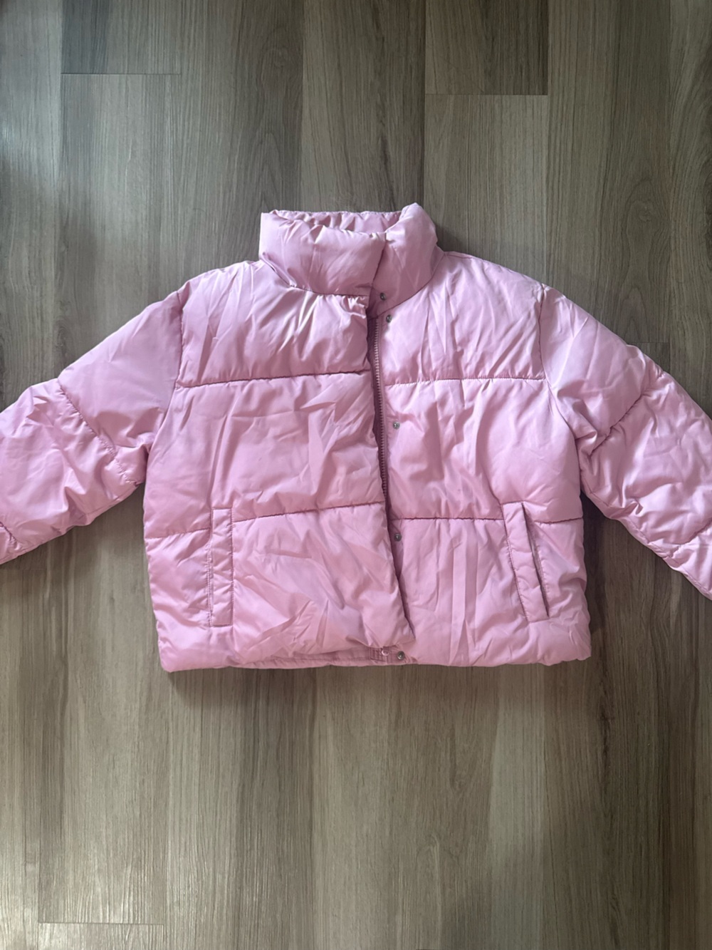 Old Navy Light Pink Quilted Puffer Jacket
